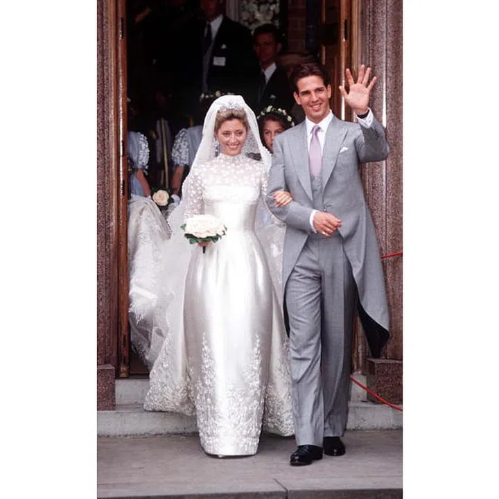 Marie Chantal Miller Greek Princess was an heiress who worked with Andy Warhol when she was 16 (NBD). She met Prince Pavlos of Greece in the realest commoner way ever...a blind date. She wore her fine navy-blue couture Chanel suit and the two hit it off. They were eventually married on July 1, 1995.