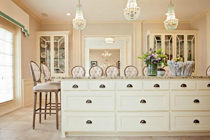 "This is my go-to colour when working with an open floor plan," says Abbe Fenimore, founder/principal designer at Studio Ten 25. "A fail-safe neutral, it works with all styles, from traditional to modern, and both warm and cool colour palettes. It's a great alternative to white, as it adds enough colour to a room without overwhelming."