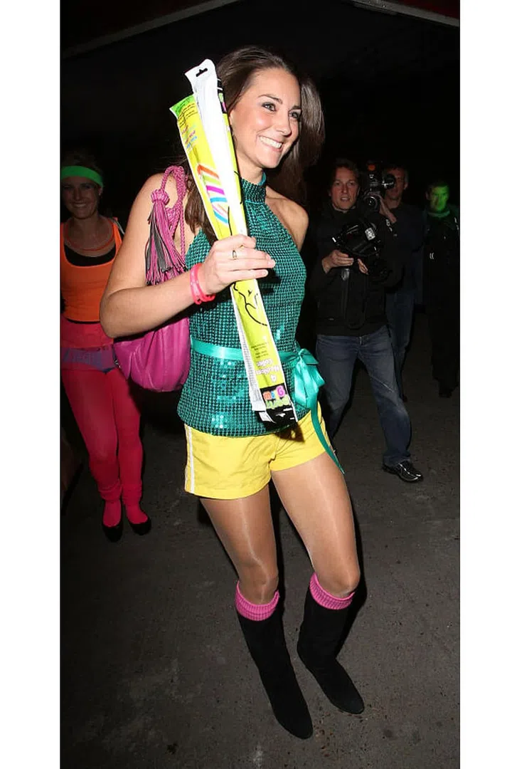 During their separation in 2008, Kate attended a charity event at a disco clad in tiny shorts, a sequined halter top and roller skates. The Daily Mail called the look "inelegant" and reported that royal sources were "appalled" by "a most unladylike display." Photo: Getty