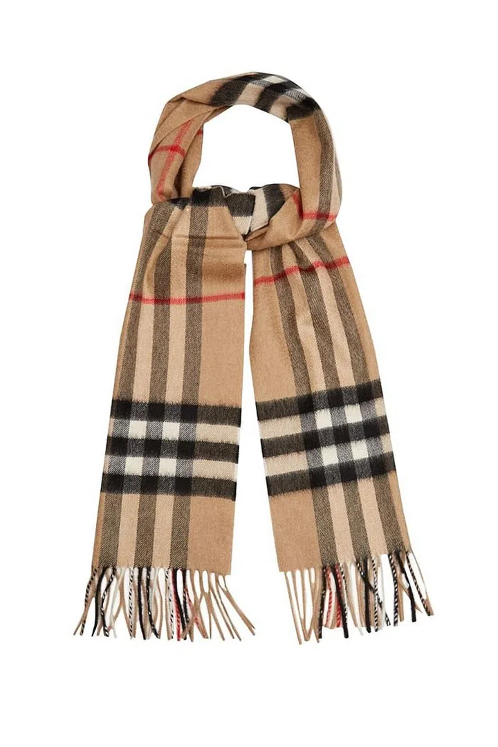 Burberry's signature check is famed the world over, and its scarf - perhaps due to its accessibility - is still one of its more popular pieces. Photo: Getty 