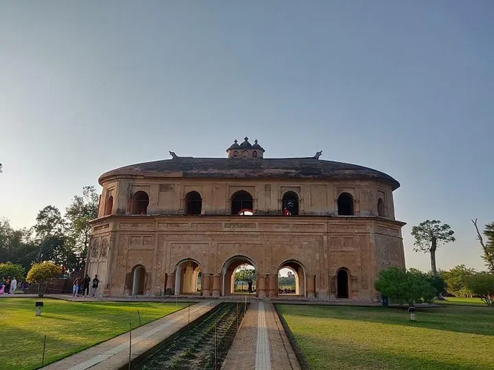 The stunning 18th century Rang Ghar - a free-standing pavilion built for kings to watch sports. Photo: Mayresh Hendre