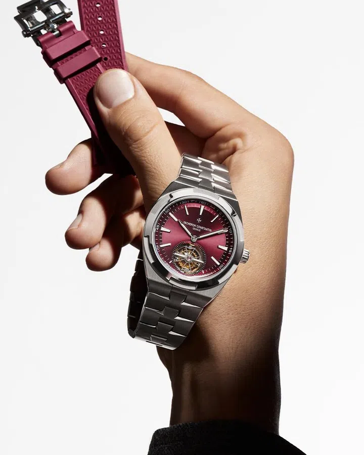 watch news march 2026 | Vacheron constantin overseas titanium red dial