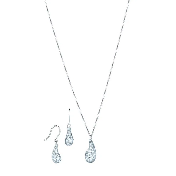 The teardrop is a tear of joy; a symbol of Peretti's gusto for life and the emotions that make us all human.