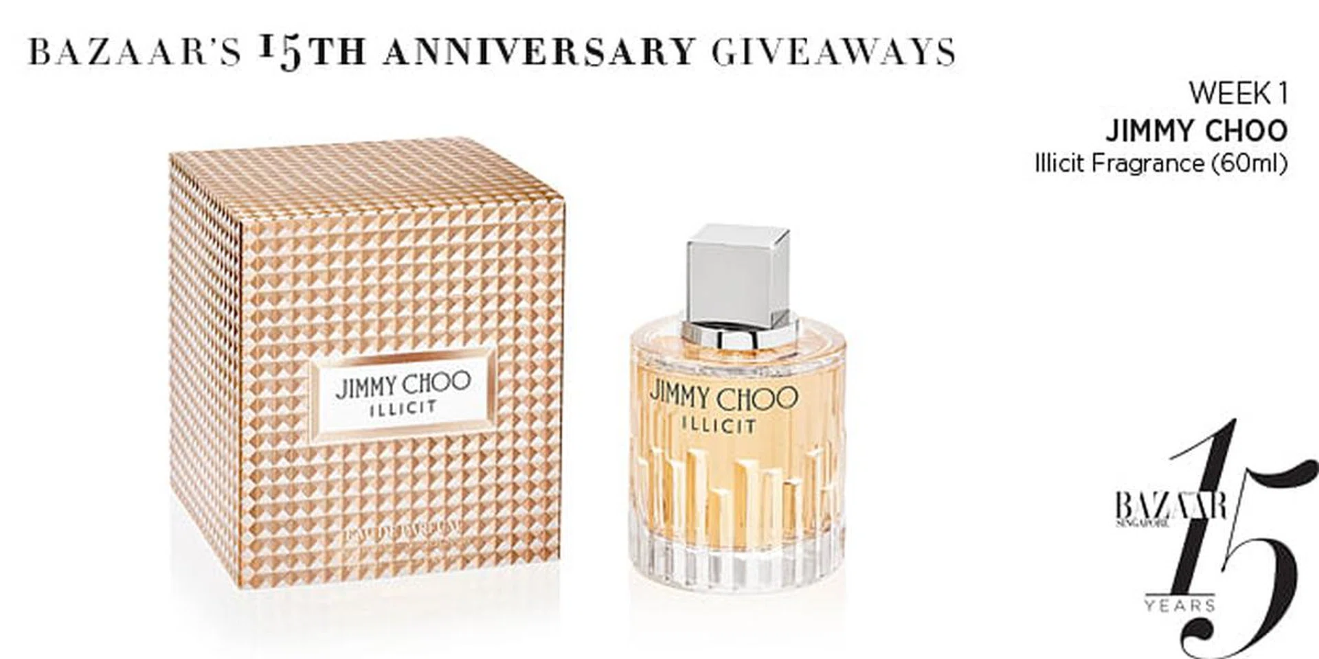 bazaar 15th anniversary giveaways