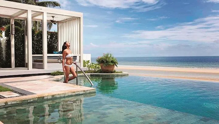 With its own private beach, you are guaranteed seclusion on this seafront property