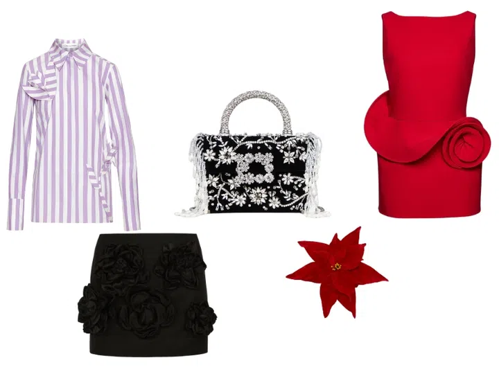 Floral Streetstyle trends SS25 Roger Vivier Dolce&gabbana JW Anderson Oscar de la Renta Magda Butrym dress