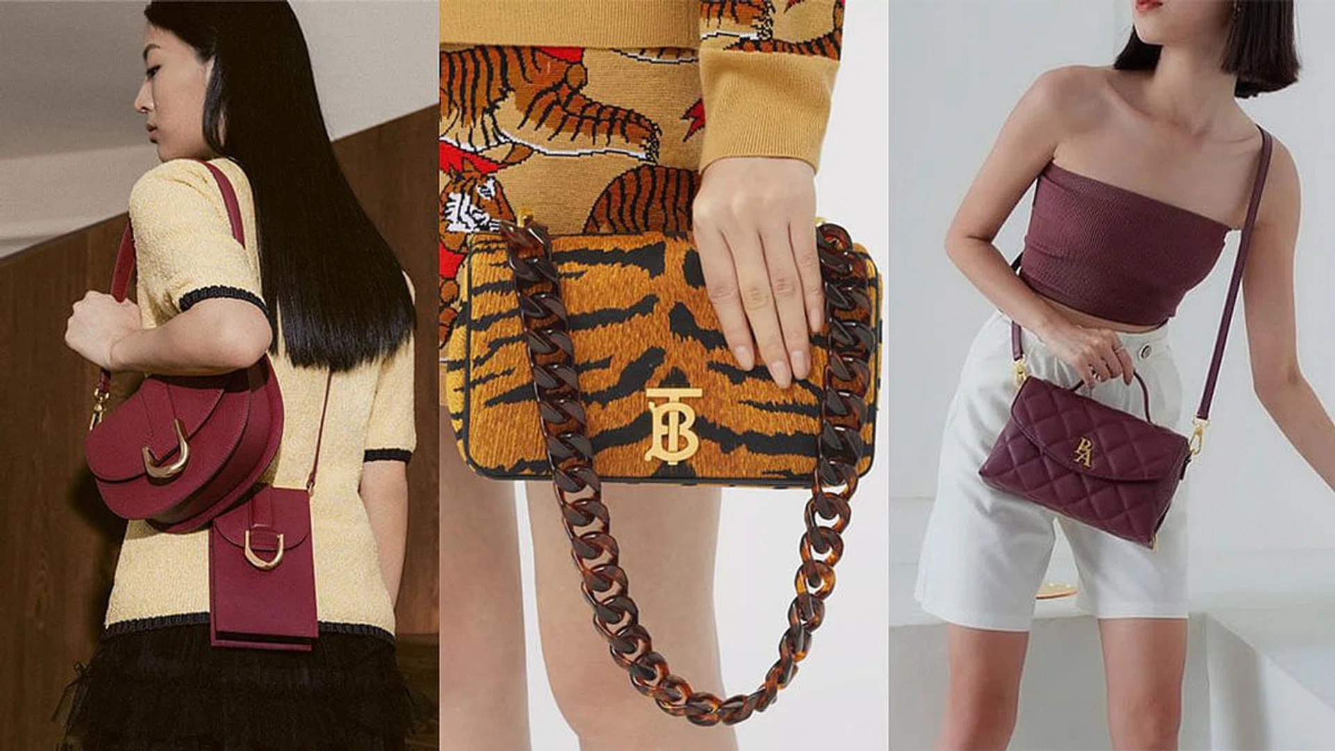 Photos: Charles & Keith, Burberry, Pomelo

