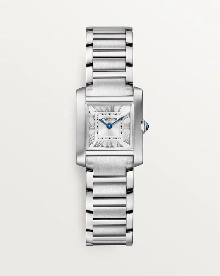 the devil wears prada 2 jewellery and watches | cartier tank francaise watch steel