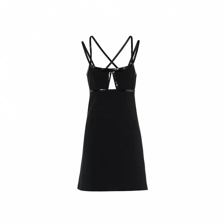 Embroidered Faille Cady Dress, $5,600, Miu Miu