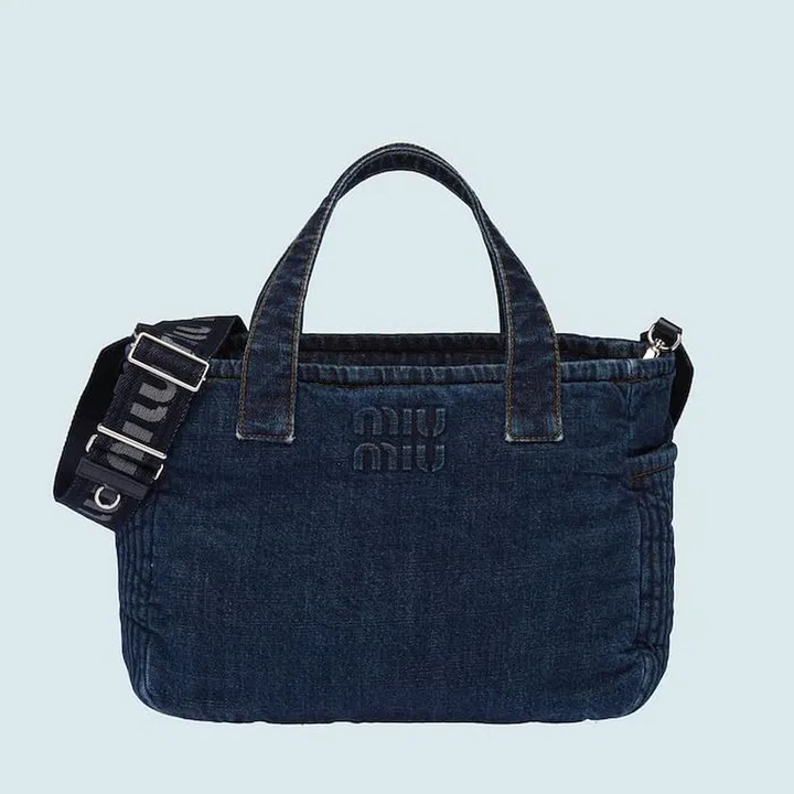 Denim Tote Bag, $2,250, Miu Miu