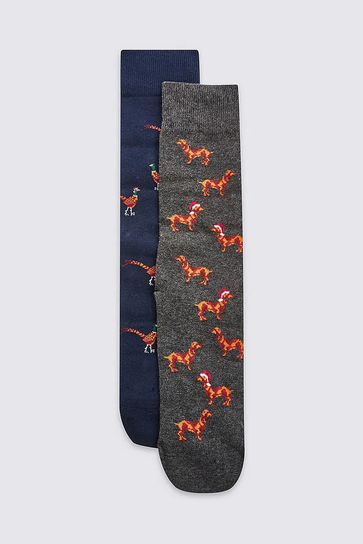 2 Pairs of Cotton Rich Animals Design Socks, $29.90