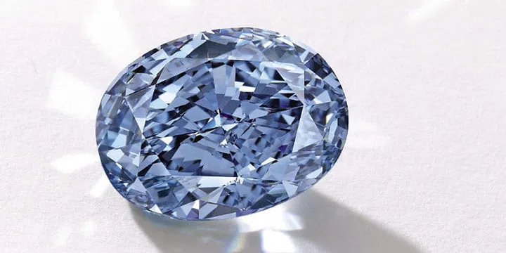 The De Beers Millennium Jewel 4: A 10.10-carat oval internally flawless fancy vivid blue Diamond