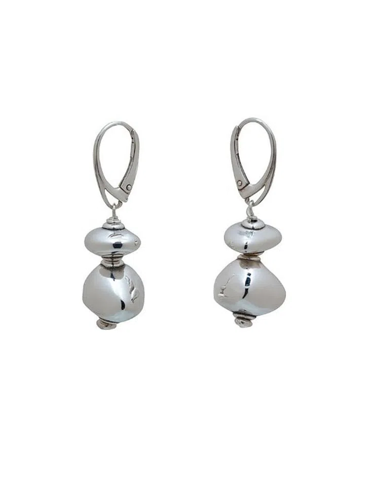 Singapore jewellery designer Carrie K's silver Milestone earrings
