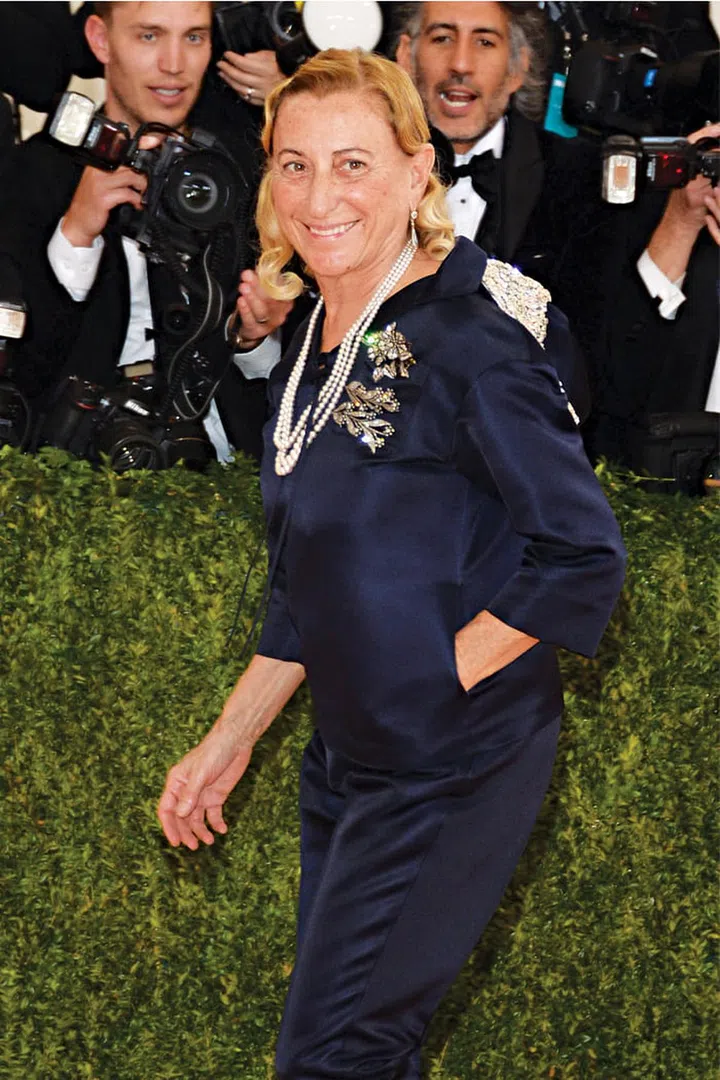Fashion designer, 67
Dubbed the thinking designer’s designer, Prada intellectualises her collections with varying degrees of subtext underneath all those pretty layers of cloth and embellishments. In doing so, she’s spearheaded an ongoing discourse that dissects the role garments play in a woman’s life. Through her works, Prada is also challenging the status quo of what beauty truly is; that pretty can manifest in all shapes, guises and forms. 

PEERS: Donatella Versace and Diane von Furstenberg