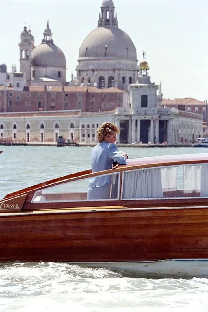 On a boat ride during a visit to Venice, Italy.


