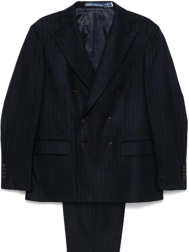 Party dress codes formal Polo Ralph Lauren pinstriped suit