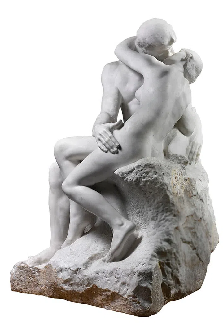 To mark the 100th anniversary of the avant-garde French sculptor's death, Paris's Grand Palais will host a joint exhibition with the Musée Rodin in March of hundreds of Rodin's works, alongside those of his contemporaries and others who were influenced by him.
Rodin's Le Baiser, SNBA 1896 (Albert Kahn), 1889