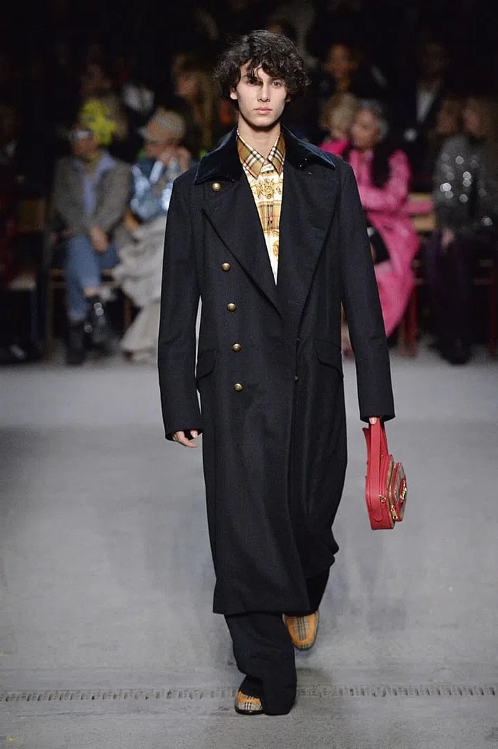 Prince Nikolai walking for Burberry at London Fashion Week 2018
Photo: Getty Images