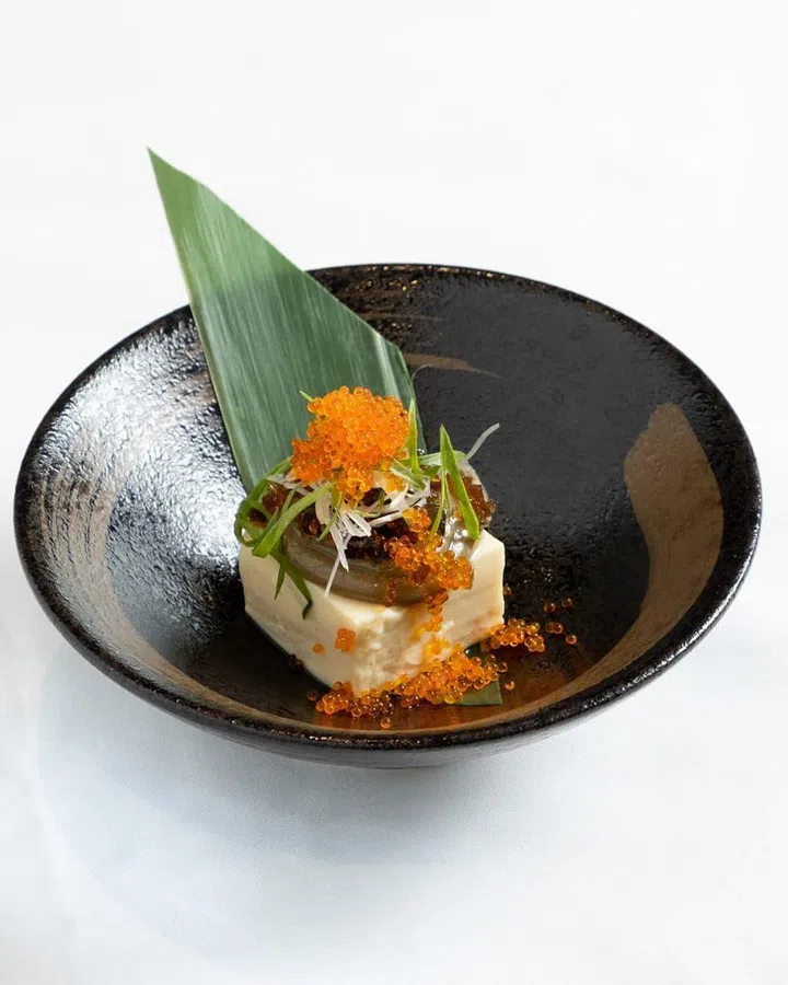 Seafood Century Egg Salad with 'Tofu'. Photo: Courtesy