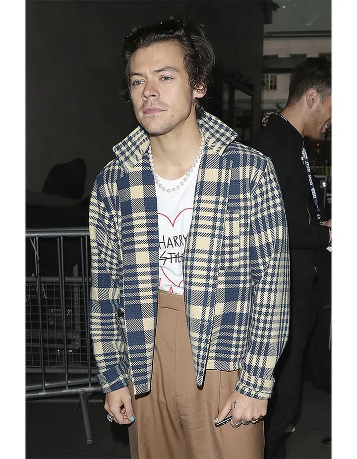 After his Live Lounge performance at BBC Radio One sporting his t-shirt made in collaboration with Alessandro Michele.