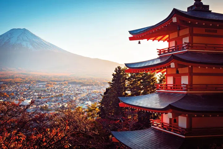 Mount Fuji in autumn