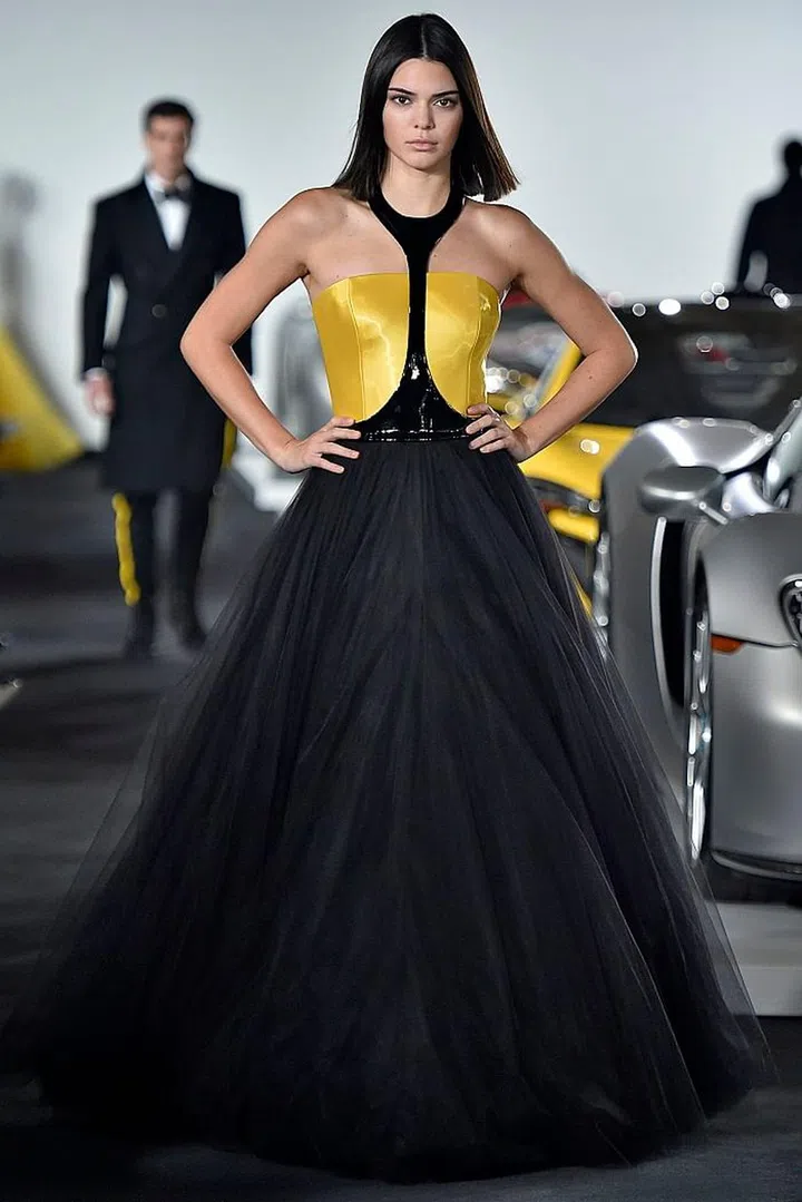 NEW YORK, NY - SEPTEMBER 12: Kendall Jenner walks the runway at the Ralph Lauren Ready to Wear Spring/Summer 2018 fashion show during New York Fashion Week on September 12, 2017 in New York City. (Photo by Victor VIRGILE/Gamma-Rapho via Getty Images)