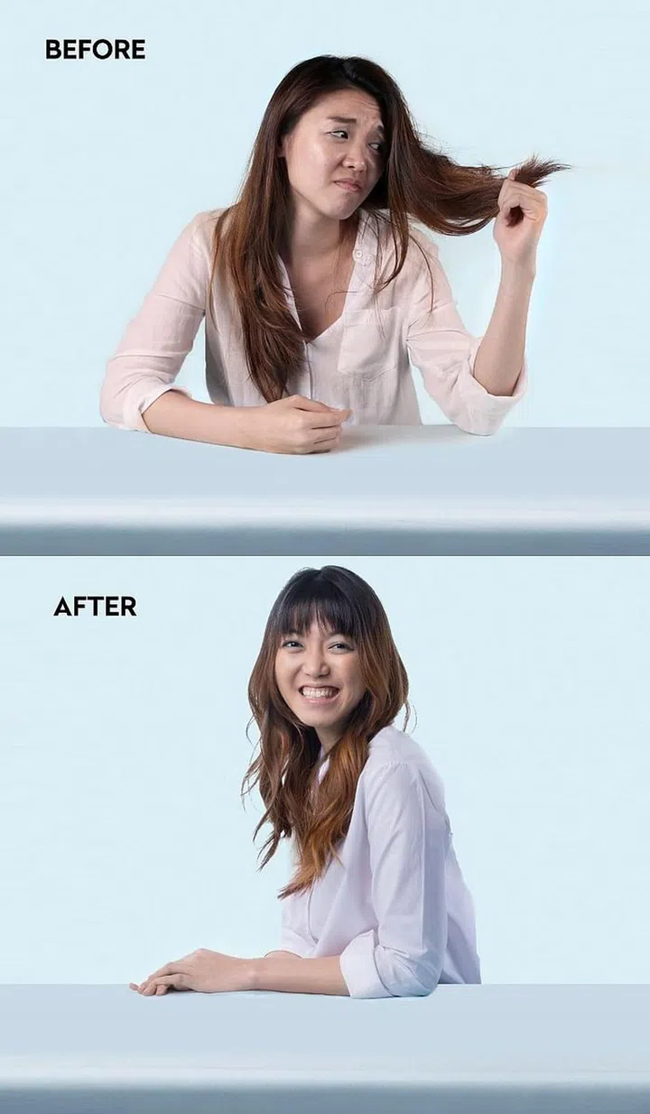 Designed by: Associate Salon Director of Chez Vous, Readen Chia. Services: Cut; Hair Contouring using Copper Brown Balayage hues. Model: Joyceline. (Photo: Chez Vous)