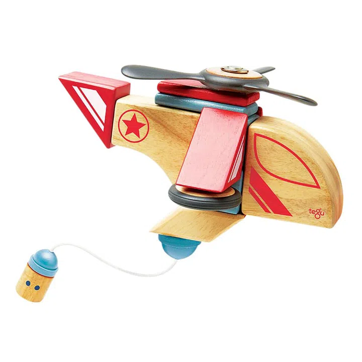 Unlike traditional blocks, Tegu has magnets embedded inside. This means that kids can build gravity-defying structures and learn about the science of magnetism through play. They can start by choosing to build the jet rockets, race cars and helicopter models illustrated on the containers, or put together any creation their imagination can dream up.