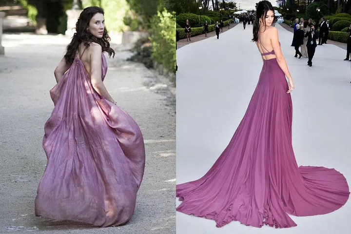 Shae: Fleeing King's Landing.

Kendall Jenner: In custom Calvin Klein at the Cannes Film Festival in 2015. Photo: HBO/Getty