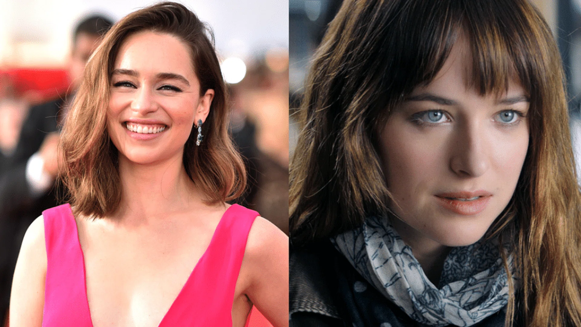 Emilia Clarke as Anastasia Steele in 'Fifty Shades of Grey'