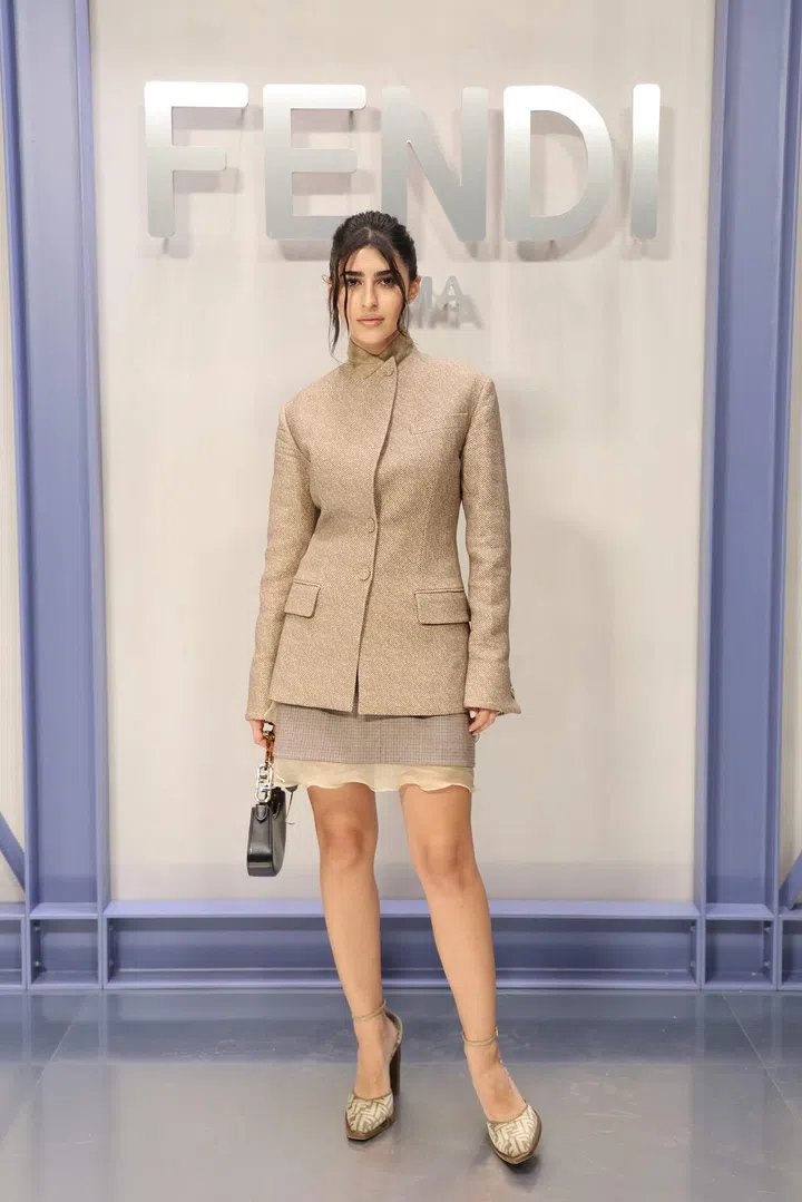 MILAN, ITALY - SEPTEMBER 21: Dima Sheikhly attends the Fendi Spring Summer 2023 Show during Milan Fashion Week  on September 21, 2022 in Milan, Italy. (Photo by Daniele Venturelli/Getty Images for Fendi)