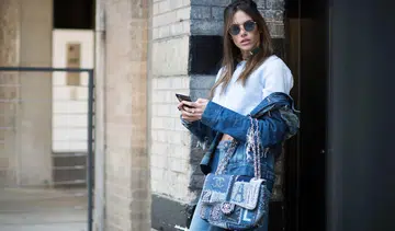 denim bag