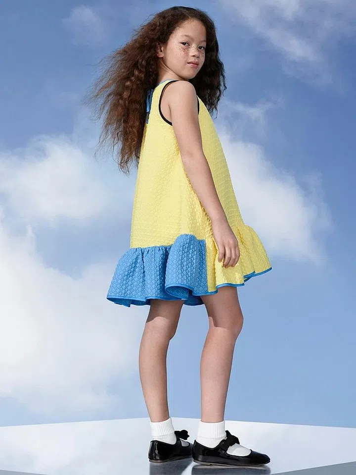 Girls' Yellow Ruffle Dress, $28. Photo: Target 