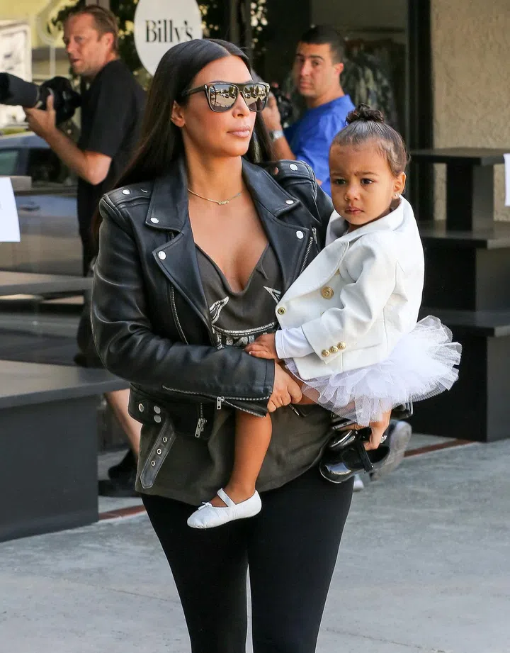 2North-West-Wearing-Balmain-Blazer-White-Tutu