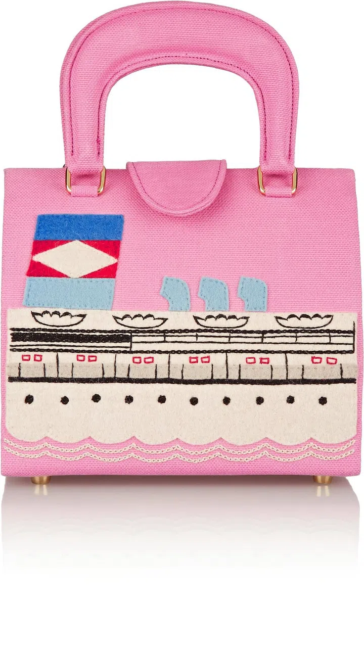 Bernard Bateau Embroidered Canvas Tote 