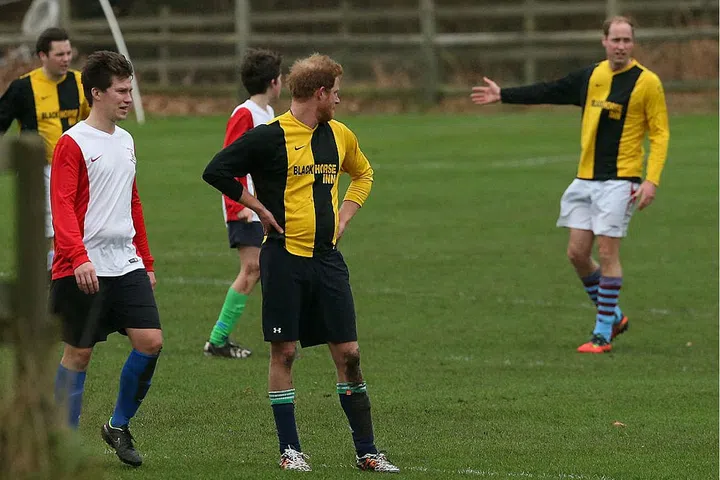 Americans play touch football on Thanksgiving, the British Royal Family plays a friendly game of football (soccer to us!) on Christmas Eve. Actually, this is just the tradition for Prince William and Prince Harry. They join the local pub team near Sandringham House for a spirited game to benefit charity.