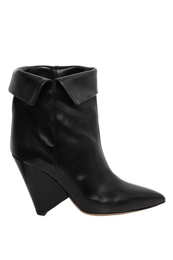 The majority of us want boots that can be worn from day to night. While we might have marvelled at Yves Saint Laurent's bewjewelled knee-highs, it's Isabel Marant's slouchy ankle boots that have won us over in earnest. They reference the 80s without being too obvious, while the chunky heel will ensure that sore feet is never a problem. The over-the-knee version is also a strong option for those feeling bold.
<b>Leather ankle boots, £690, Isabel Marant</b>
