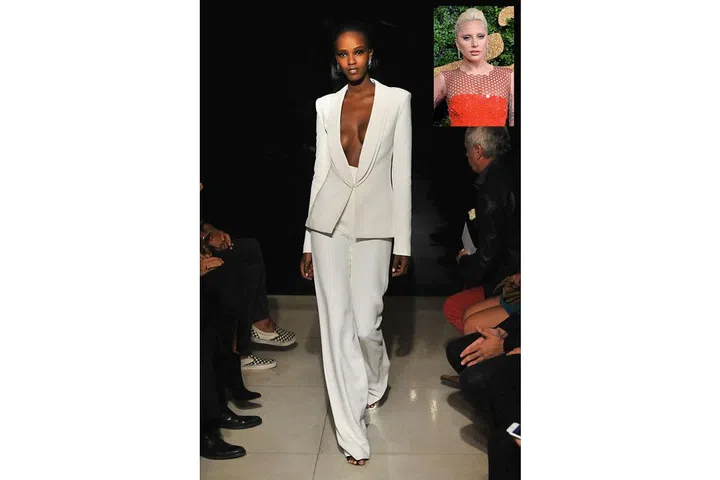 The singer/actress is likely to show love for her stylist who launched an eponymous label last year—and why wouldn't she when it looks this good? ; Photo: Imaxtree/Getty