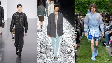 Menswear shopping trend sheer fabrics spring summer 2025