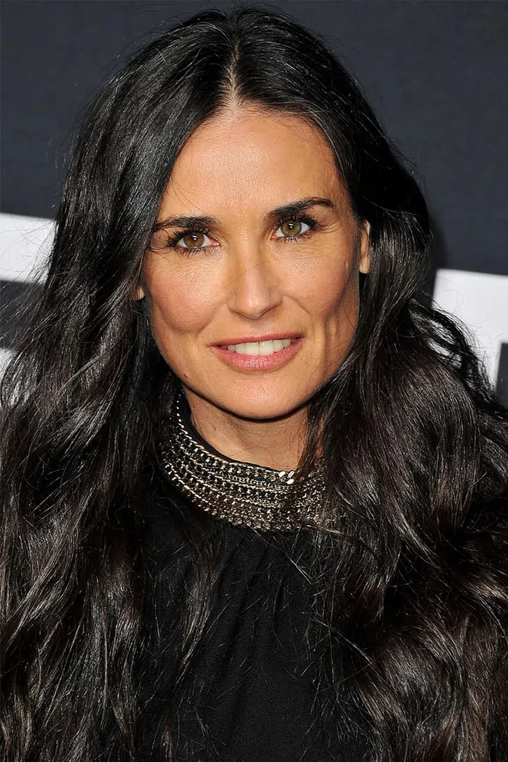 Jet-black color adds an edgy factor to long length.