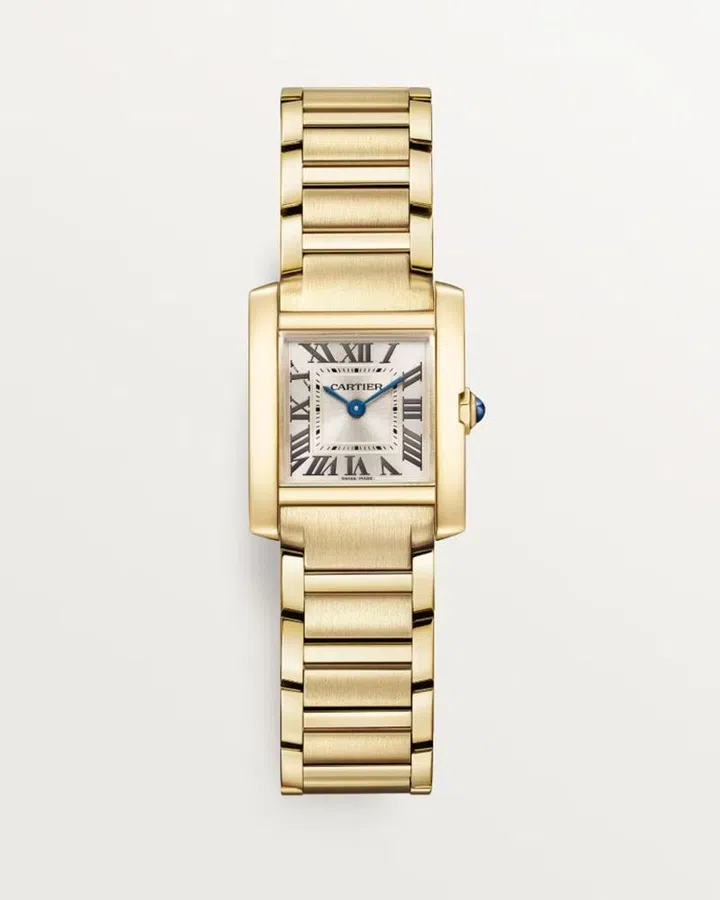 the devil wears prada 2 jewellery and watches | cartier tank francaise gold