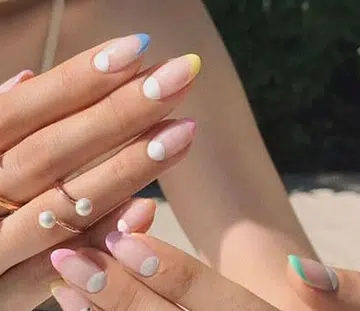 Half Moon Nail Art
