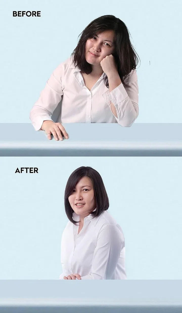 Designed by: Chief Salon Director of Chez Vous, Thomas Teo. Services: Cut; Hair Botox + Fillers Treatment. Model: Eunice (Photo: Chez Vous)
