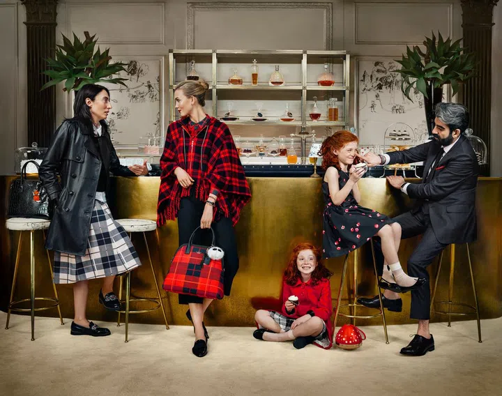 Ahn Duong, Karlie Kloss, Juliet and Elise Marold and Alireza Niroomand