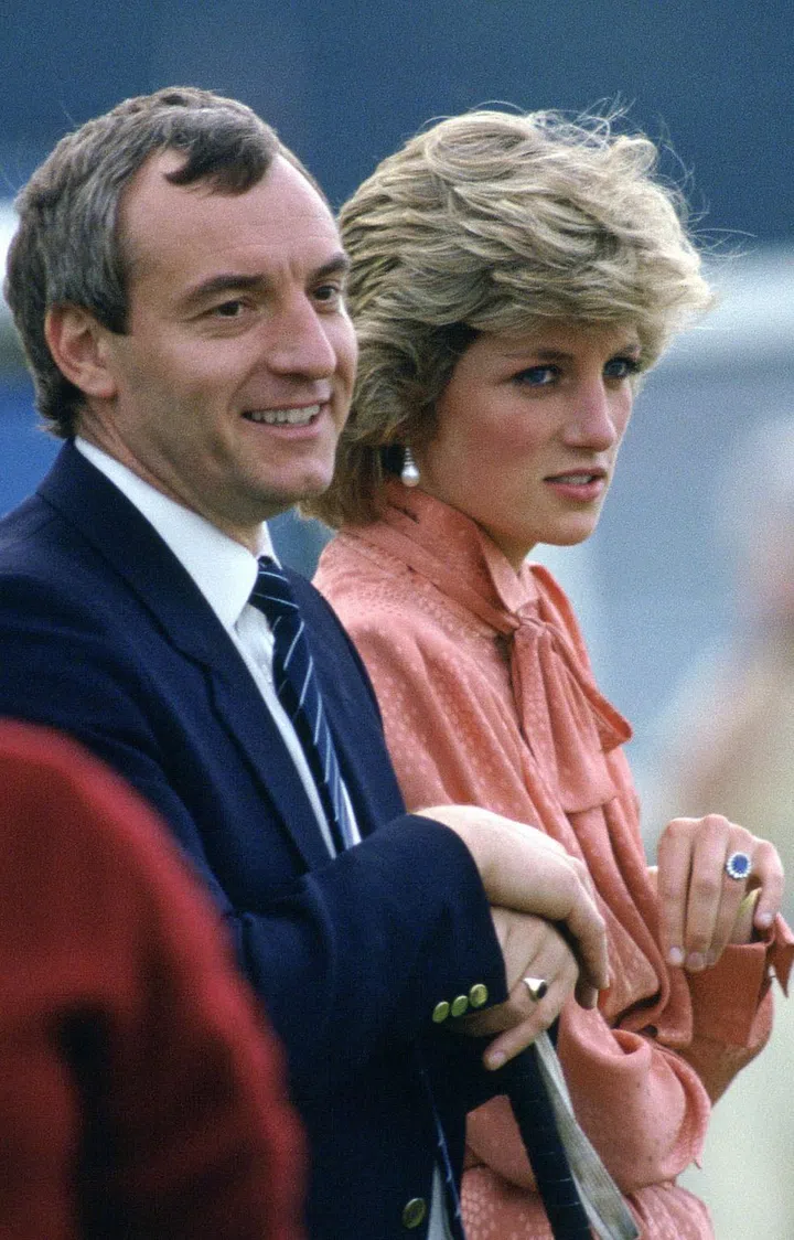 Barry Mannakee was with the police in the Royal Protection Squad before becoming Diana's bodyguard in 1985. After a year on her service, Mannakee was transferred off of royal duties because of an "unusually close relationship between the pair."

In a tape from a therapy session, Diana said that she was "deeply in love" and was "quite happy to give all this up and to just go off and live with him." While she does not directly name Mannakee, it is widely believed she walk talking about to him. Mannakee died in a motorcycle crash in 1987, and there are many theories that his death was not an accident.
Photo: Getty