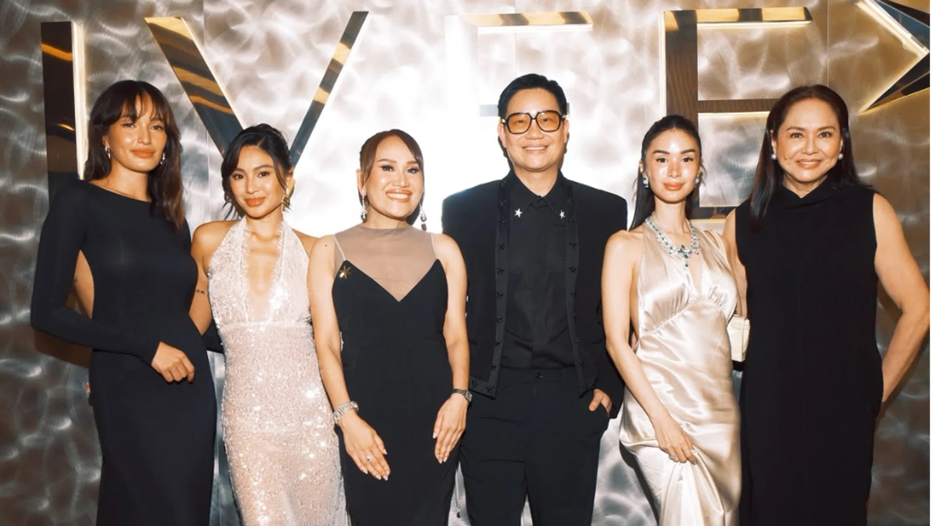 Celebrities and founders of Aivee Clinic, Dr Aivee Teo and Dr Z Teo, at the 17th anniversary party of the clinic.