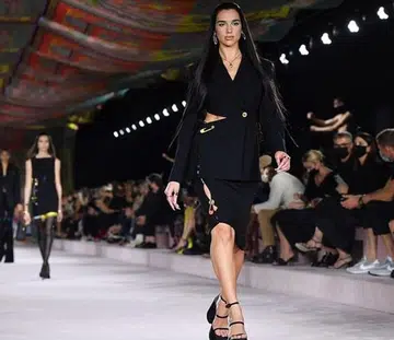 Dua Lipa Versace Spring 2022