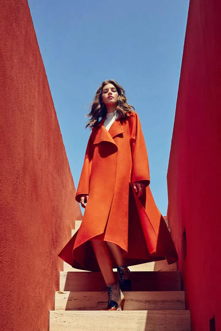 Dior coat, $12,500, top, price upon request, and boots, $1,500, 800-929-DIOR; Maiyet earrings, $385, maiyet.com; Delfina Delettrez rings, $911-$1,117, farfetch.com.
Photo: Daniel Riera