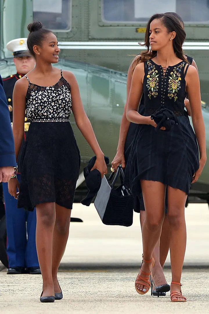 Boarding Air Force One. Photo: Getty