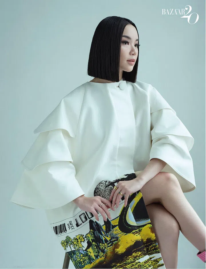 Willabelle Ong wears coat, and boots, all by Louis Vuitton. Rings, Ong’s own. (Photo: Wee Khim)